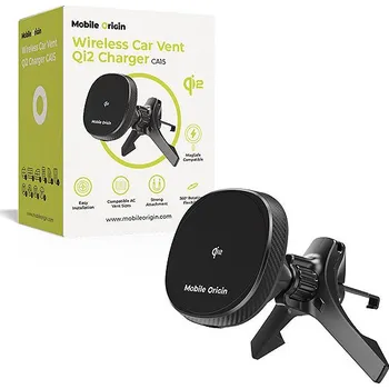 Mobile Origin Wireless Car Vent Qi2 Charger CA15