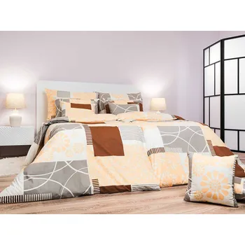 DADKA VRACOV Povlečení bavlna Bluemoon nugát 140x220, 70x90 cm