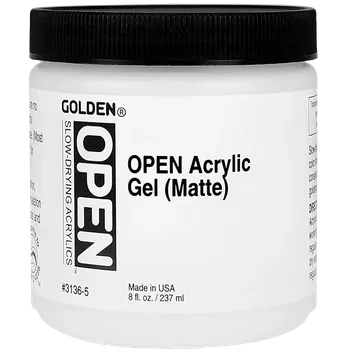 Speciální výtvarná barva GOLDEN OPEN Akrylový Gel (Matný) - 237 ml