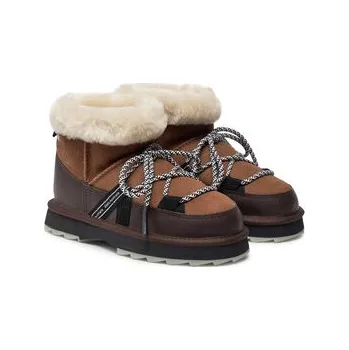 Dívčí obuv EMU Australia Sněhule Blurred Micro W13129 Hnědá 41