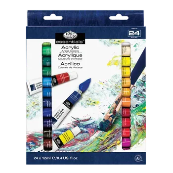 Vodová barva R&L Sada akrylových barev – 24 x 12 ml