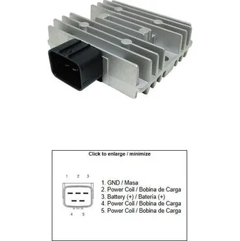 Elektroinstalace pro motocykl Regulátor dobíjení KAWASAKI ZXR 400 (ZX-4) rok 23-25