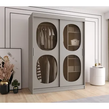 Šatní skříň Šatní skříň Abi Bahrajn 2 Rozměry: 150 cm, Barva korpusu + barva dveří: Kašmír + Kašmír