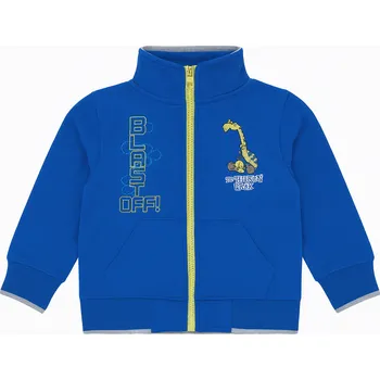 Chlapecká mikina xcena Bavlněná mikina modrá celozip Velikost: 98