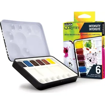 Vodová barva QoR Sada akvarelových barev – 6 kelímků – INTENSITY