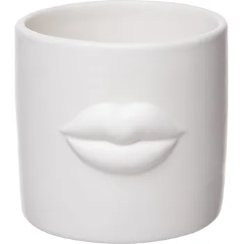 Květináč Butlers KISS Květináč 10 cm - bílá