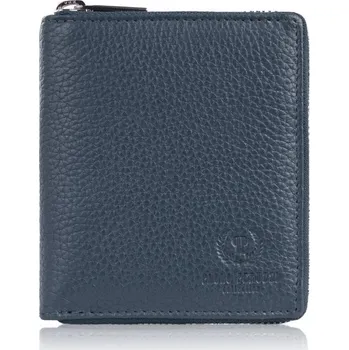 Peněženka Paolo Peruzzi Dámská skládací kožená peněženka Paolo Peruzzi; modrá