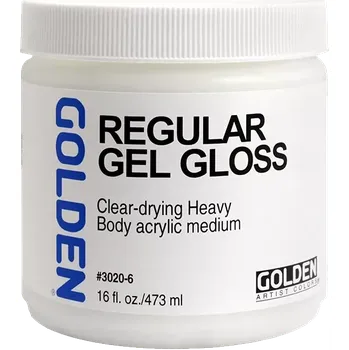 Speciální výtvarná barva GOLDEN Regular Gel Lesklý - 473 ml