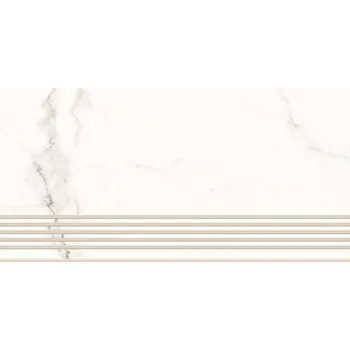 Dlažba DLAŽBA SCHODOVKA CALACATTA MILD WHITE SATIN 29,8X59,8