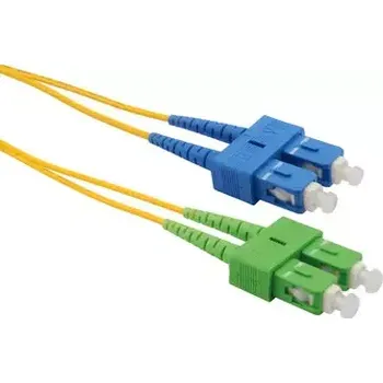 Kabel Solarix optický kabel SC-SC APC-UPC 2m (SXPC-SC/SC-APC/UPC-OS-2M-D)