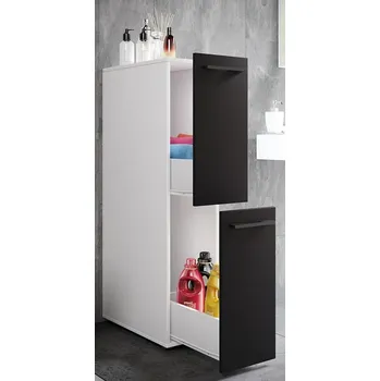 Koupelnový nábytek Vcm Koupelnová skříňka Sadilo L, bílá/antracit