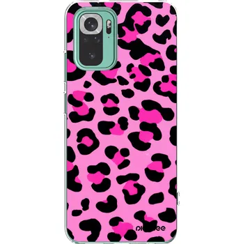 Pouzdro na mobilní telefon Picasee silikonový průhledný obal pro Xiaomi Redmi Note 10 Pro - Pink Tiger
