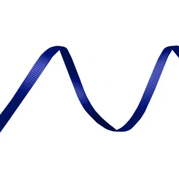 Stuha Rypsová stuha / poutko šíře 5 mm, střední, 14 (60) modrá kobaltová