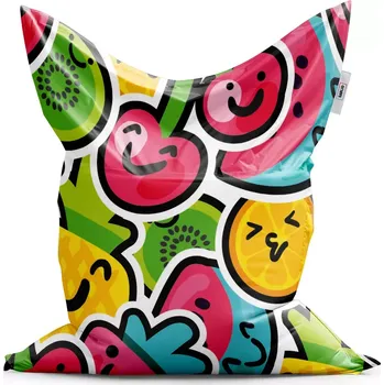Sedací pytel Sablio Sedací vak Veselé ovoce - 200x140 cm
