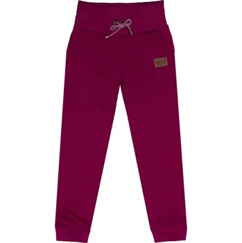 Tepláčky s kapsou zateplené - Borůvková Velikost: 116