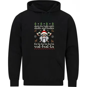 Pánská mikina Pánská mikina Vánoční Viking (Velikost: 5XL, Barva: Černá)