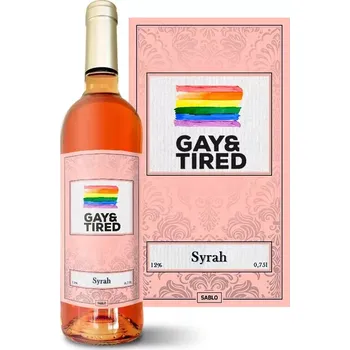 Sablio Růžové víno GAY & TIRED: 0,75 l