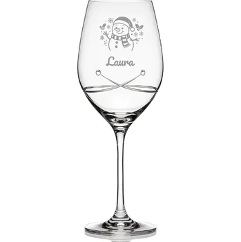 Sklenice Dekorant Vánoční sklenice na víno Kiss 360 ml 1KS