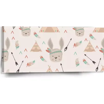 Obraz Sablio Obraz Zajíček indián - 110x50 cm