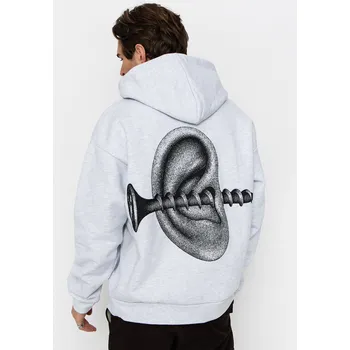 Pánská mikina OBEY Obey Disorder Extra Heavy HD (ash grey) M, šedá