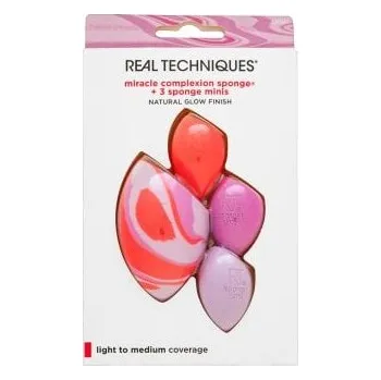 Kosmetický štětec Real Techniques Berry Pop Miracle Complexion Sponge + 3 Sponge Minis