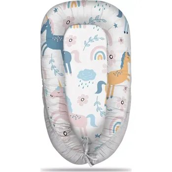 Hnízdečko pro miminko Sablio Hnízdečko pro miminko Duhoví jednorožci