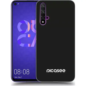 Pouzdro na mobilní telefon Picasee silikonový černý obal pro Huawei Nova 5T - Picasee