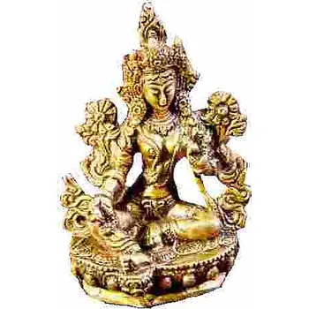 Aroma lampa Feng Shui soška bohyně Zelená Tárá mosaz 9,5 cm výška cca 9,5 cm