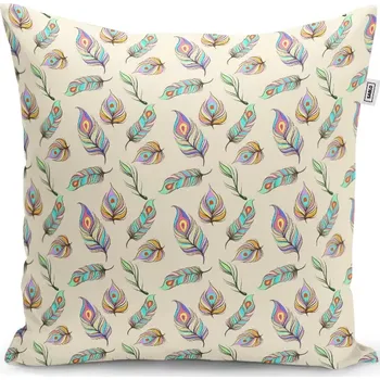 Polštář Sablio Polštář Paví peříčka - 40x40 cm