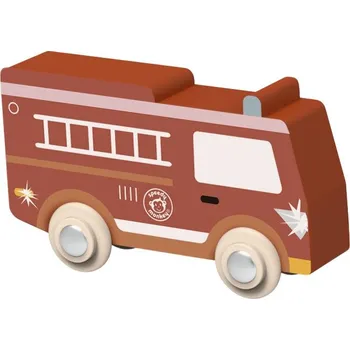 Dřevěná hračka Speedy Monkey Utilities Vehicles - Hasiči