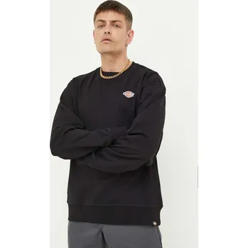 Pánská mikina Bavlněná mikina Dickies pánská, černá barva, hladká DK0A4YLZBLK1 99X, vel. L