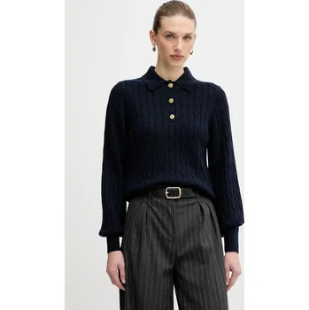 Dámský svetr Svetr s příměsí vlny Barbour Evie LKN1730 námořnická modř 59X, vel. 36