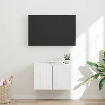 Televizní stolek vidaXL TV wall cabinet Bílá 59,5 x 31 x 40 cm kompozitní dřevo