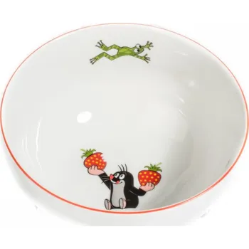 Dětská porcelánová miska, Thun, Krteček