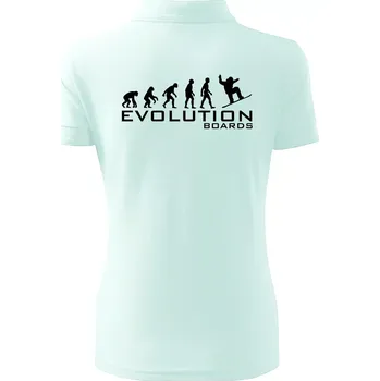 Evoluce Boards - Polokošile dámská Pique Polo - S ( Frost )