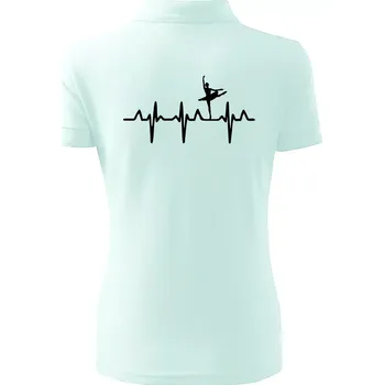 EKG balet - Polokošile dámská Pique Polo - XS ( Frost )