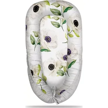 Hnízdečko pro miminko Sablio Hnízdečko pro miminko Bílé sasanky