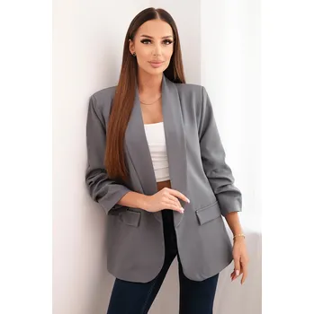 Kesi Bunda sako s klopou elegantní tmavě šedá Barva: Šedá - tmavě, Velikost: UNI