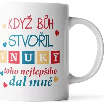 Sablio Hrnek Když Bůh stvořil vnuky - 890 ml - XXL