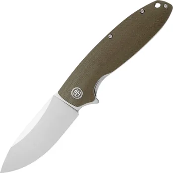 kapesní nůž Petrified Fish PFB01 Terra Satin D2 Khaki Micarta PFB01KAS