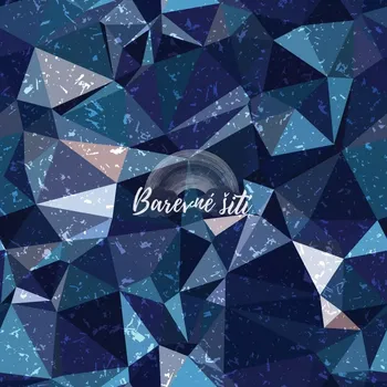 Sporty broušené, Modré 3D trojúhelníky (E) (Super sportovní úplet)