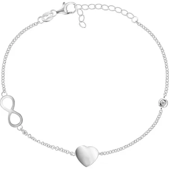 Náramek Brilio Silver Slušivý stříbrný náramek BRC35W + 2 měsíce na vrácení zboží