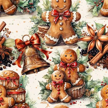 Zbytek - Bavlna premium Takoy perníčky