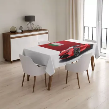 ubrus Sablio Ubrus Ferrari Italská vlajka na červeném bloku - 90x90 cm