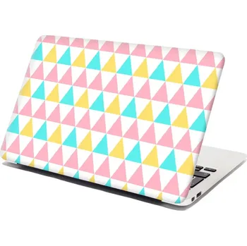 samolepka Sablio Samolepka na notebook Tříbarevné trojúhelníky - 29x20 cm