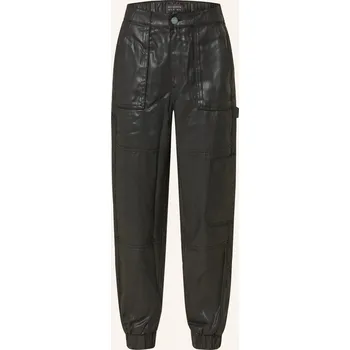 Dámské kalhoty Allsaints Dámské Cargo Kalhoty Mila V Koženém Vzhledu, černá, 36