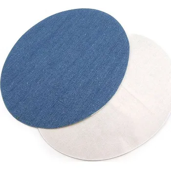 Nažehlovací záplaty riflové 11x14 cm modrá jeans 1 sáček