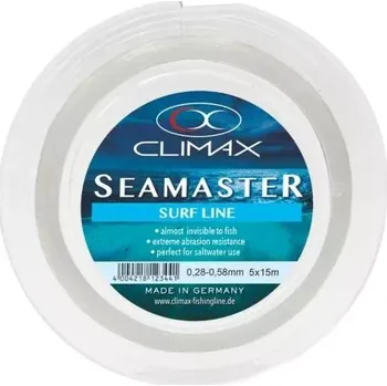 Rybářský vlasec CLIMAX Ujímaný šokový vlasec Haruna Surf 0,26 mm - 0,58 mm 5x15 m (CLIMAX Haruna Surf 0,26mm-0,58mm)