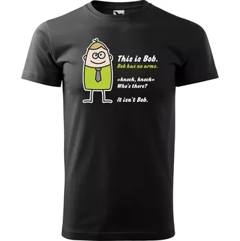 Pánské tričko Sablio Tričko s potiskem This is bob - černé L