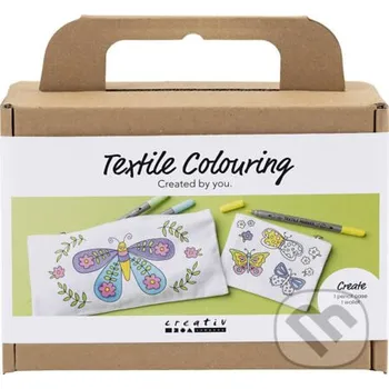 Záložka Kreatívna sada Maľovanie na textil peračník a peňaženka Motýľ - Creativ Company Creativ Company